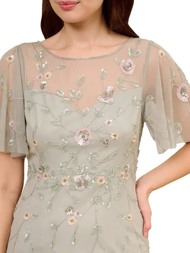Miniatura 4 de Adrianna Papell Vestido largo con cuentas para mujer