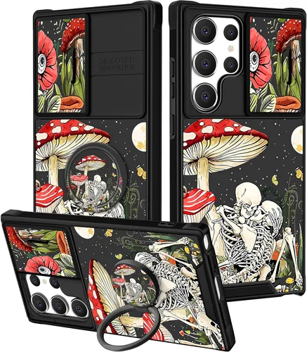 Miniatura 53 de Funda 2 en 1 para Samsung Galaxy Note 10 Plus con diseño de calavera para teléfono con diseño de esqueleto para yoga, fantasma, horror, con cubierta