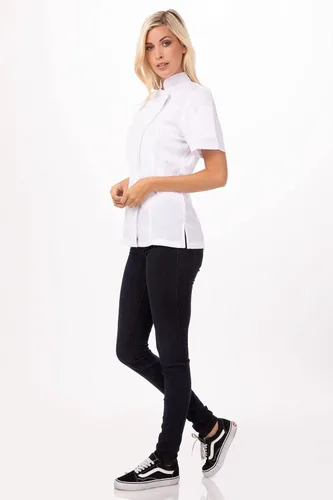 Miniatura 4 de Chef Works Abrigo de chef Springfield para mujer