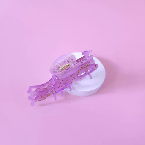 Miniatura 5 de Pinza grande con forma de pulpo, pinza de criatura marina, pinzas de acetato para el cabello, pinzas grandes para mujeres
