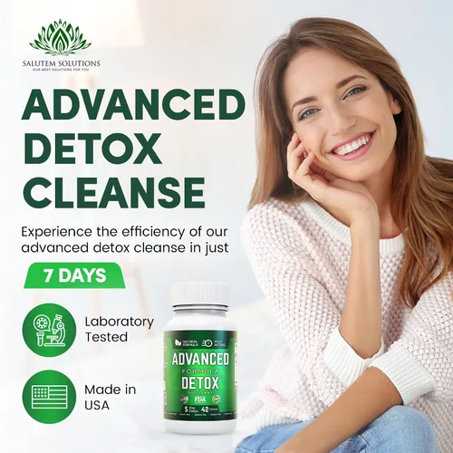 Miniatura 9 de Starfit - Salutem Vita Advanced Detox Cleanse, desintoxicación natural y limpieza con cardo mariano, regaliz en polvo y más, desintoxicación