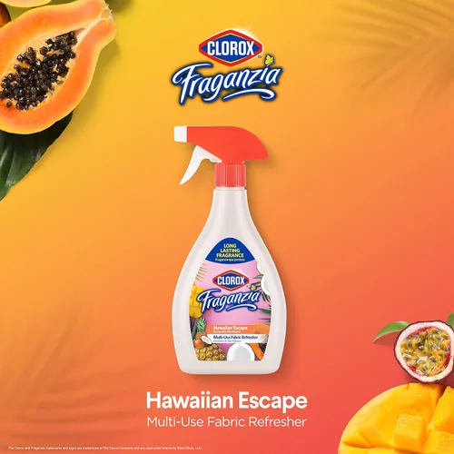 Miniatura 2 de Clorox Fraganzia - Aerosol refrescante hawaiano, aroma hawaiano, ambientador multiusos de tela y lino, eliminador de olores para el hogar, sofás