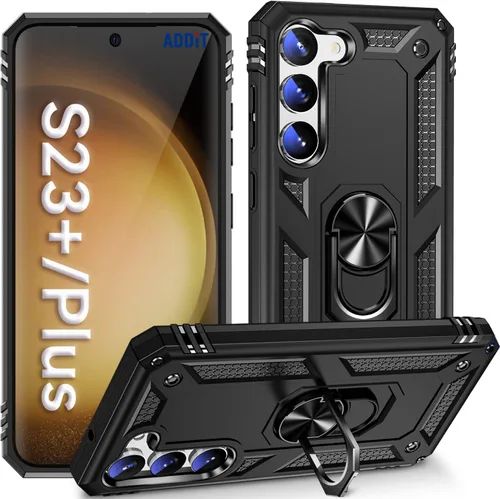 Miniatura 20 de ADDIT Funda S23 para Samsung Galaxy S23 de 6.1 pulgadas, con anillo de soporte, soporte ajustable, grado militar, protección resistente, a prueba