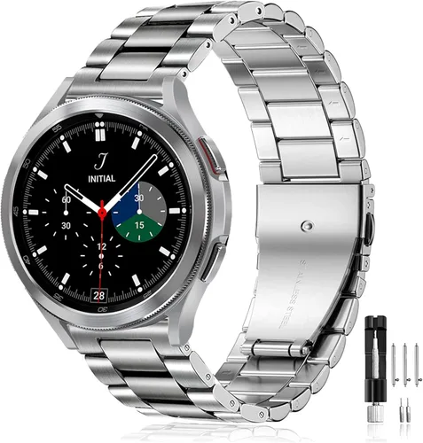 Miniatura 18 de Olytop para Galaxy Watch Ultra Correas 47mm (2024/2025), Correa de Reemplazo de Pulsera de Acero Inoxidable Metálica para Negocios, Hombres y Negro