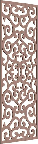 Miniatura 30 de Eveline - Paneles decorativos de pared de madera con calado, 13 3/8 pulgadas de ancho x 34 3/8 pulgadas de alto x 3/8 de alto, roble rojo rojo