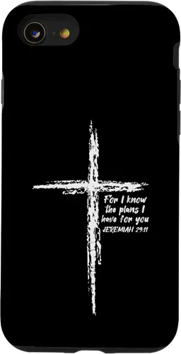 Miniatura 18 de Cross I Know The Plans Verse Bible Jesus God - Funda de regalo cristiana para iPhone 17