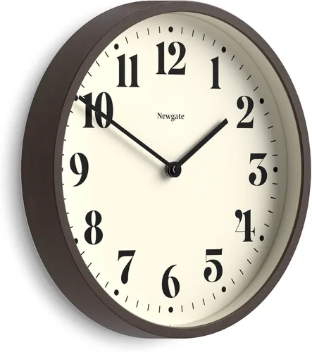Miniatura 8 de Reloj de pared NEWGATE® Número Cuatro Teatro Reloj redondo moderno 30cm Negro Números decorativos Ideal para cocina, sala de estar u