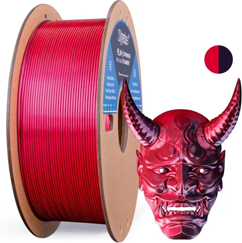 Miniatura 53 de Filamento de seda PLA para impresora 3D Filamento de seda PLA de triple color 1.75mm Filamento para impresión 3D Compatible con la mayoría de Tri