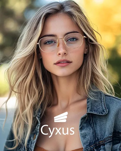 Miniatura 3 de Cyxus Lentes ovalados con bloqueo de luz azul para mujeres y hombres, marco redondo de metal, uso para juegos de computadora, antifatiga ocular 8562