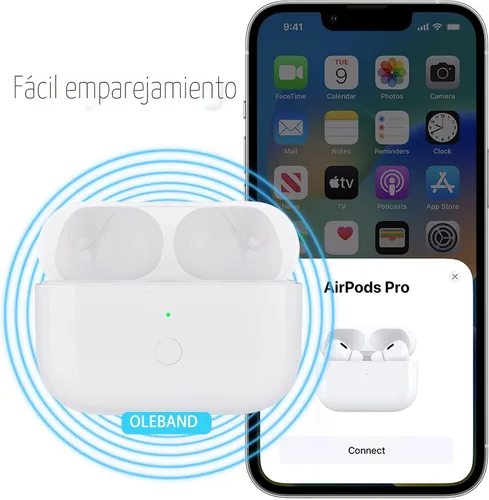 Miniatura 7 de OLEBAND Funda de carga de repuesto para Airpods Pro 2 y 1: fácil de emparejar tus auriculares Air pods Pro con botón de emparejamiento, soporta