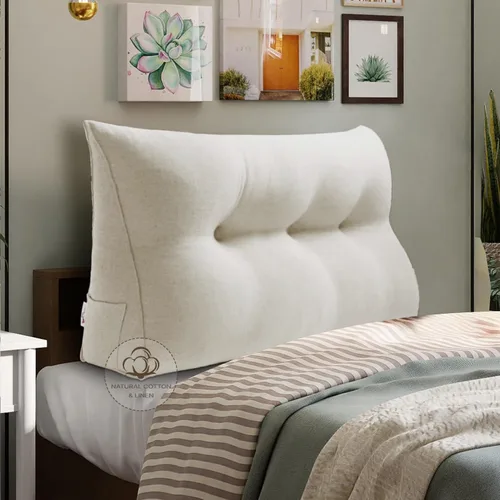 Miniatura 59 de Almohada WOWMAX grande de apoyo con forma triangular, almohada con forma de cuña para respaldo o lectura, cabecero para el día de la Madre
