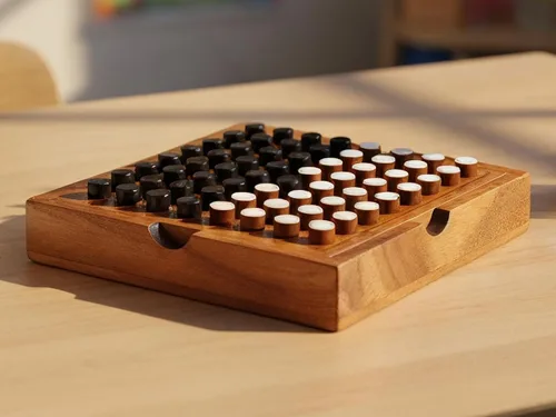 Miniatura 7 de BSIRI Wooden Reversi Othello - Juego de mesa clásico de estrategia para adultos y personas mayores, piezas blancas y negras de madera y gran regalo