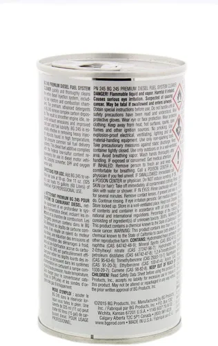Miniatura 2 de Limpiador de sistema de combustible diésel premium BG 245, lata de 11 onzas