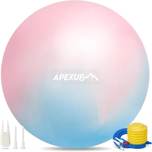 Miniatura 21 de APEXUP Pelota de Yoga Pelota de Ejercicio Antideslizante Resistente para Fitness, Equilibrio y Entrenamiento del Core