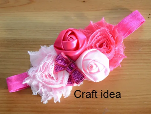 Miniatura 4 de yycraft Pack de Flores de estrás de 2 pulgadas con perla para manualidades.