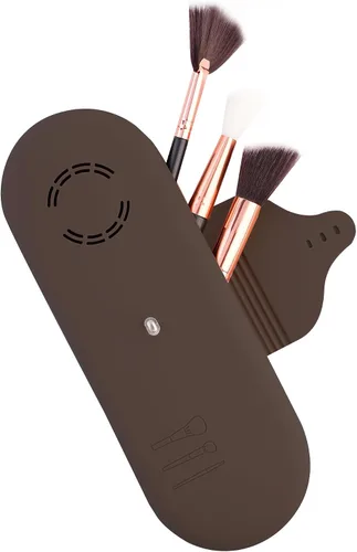 Miniatura 13 de Beauty Bloom - Soporte y organizador para brochas de maquillaje, silicona con hebilla, estuche de almacenamiento portátil para brochas de belleza