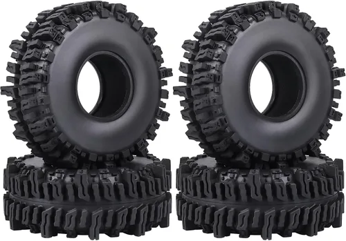 HobbyPark RC 1.9 - Neumáticos de 4.7 pulgadas, 4.724 in de altura para RC4WD Axial SCX10 TRX4 Redcat Gen 8 1/10 RC Crawler buen agarre con espuma