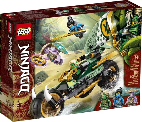Miniatura 4 de LEGO NINJAGO - Kit de construcción Lloyd’s Jungle Chopper Bike 71745; juguete de bicicleta ninja con las minifiguras NINJAGO Lloyd y NYA, nuevo 2021