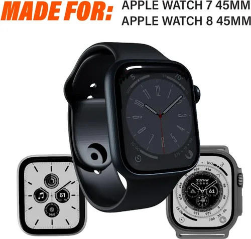 Miniatura 3 de Gadget Guard Protector de pantalla de vidrio para Apple Watch 9, 8, 7, 1.772 in [Pro-Active inastillable], protector de pantalla de vidrio templado