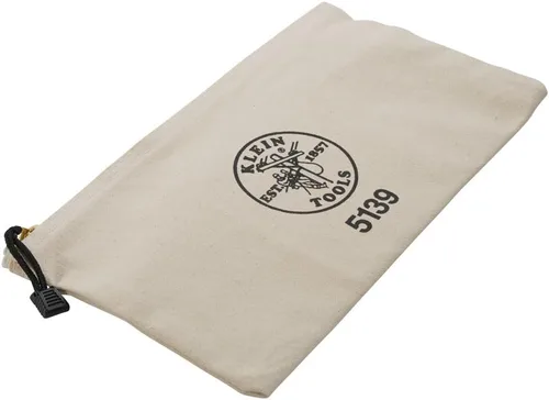 Miniatura 5 de KLEIN TOOLS Bolsa con cremallera, bolsa de lona para herramientas con cierre de latón resistente