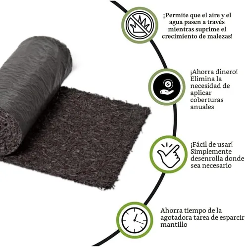 Miniatura 9 de Gardener's Supply Company Pasarela de goma 100% reciclada Solución de mantillo permanente de aspecto natural Tapete de borde para camino