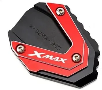 Miniatura 14 de KAnduo M para Yamaha Xmax 300 X-MAX 125 250 300 400 motocicletas Kickstand lateral soporte ampliador Pad y soporte soporte soporte columna auxiliar