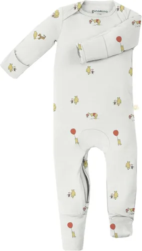 Miniatura 42 de GUNAMUNA Pijama unisex convertible ultrasuave para bebé, mameluco con cremallera para pañales, recién nacido a 24 meses