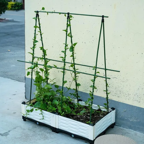 Miniatura 4 de Estacas de Jardín Garmeinea de 24 Pulgadas de Acero Recubierto de Plástico para Plantas Trepadoras en Crecimiento, Juego de 25