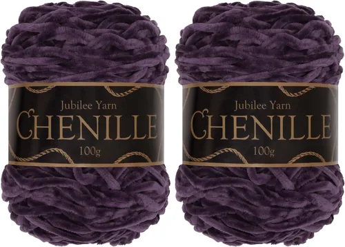 Miniatura 76 de JubileeYarn - Hilo de chenilla (3.53 oz/poliéster peinado, circonita), 1 pastel
