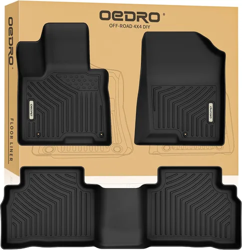 OEDRO Alfombrillas para Hyundai Tucson 2022-2026 (no para híbridos), revestimientos de suelo Tucson de TPE negro únicos para todo tipo de clima,