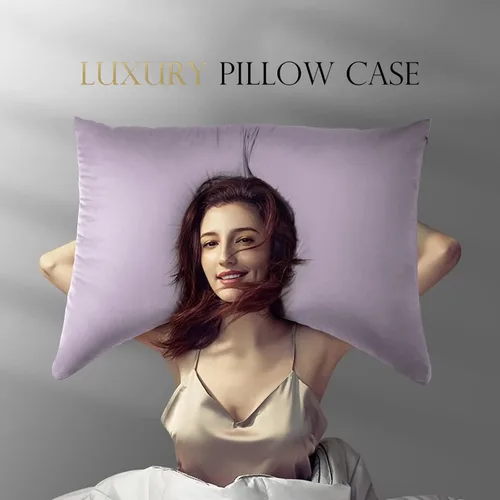 Miniatura 6 de ELIBABA Funda de almohada refrescante de bambú para dormir de lado, tamaño king, 20 x 36 pulgadas, lila claro Morado claro