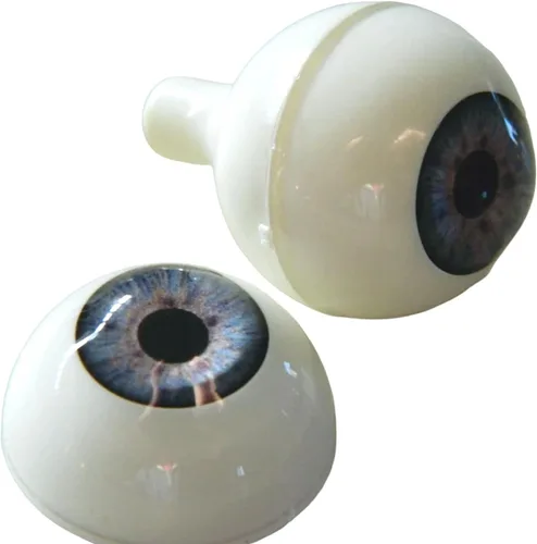 Miniatura 11 de Par de ojos realistas de acrílico redondo tamaño real para accesorios de Halloween, máscaras, muñecas o osos, 1.024 in (marrón claro)