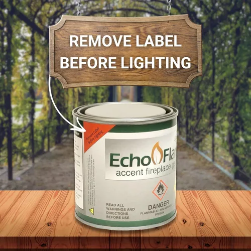 Miniatura 9 de Echo Valley EchoFlame - Combustible de gel para chimeneas interiores y exteriores (paquete de 12)