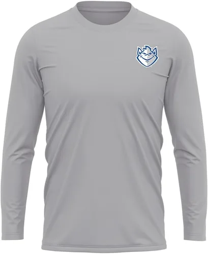 Miniatura 324 de Camisa deportiva de manga larga oficial de la NCAA Collegiate para hombre, con logotipo en el pecho izquierdo, colección Athletic Heather
