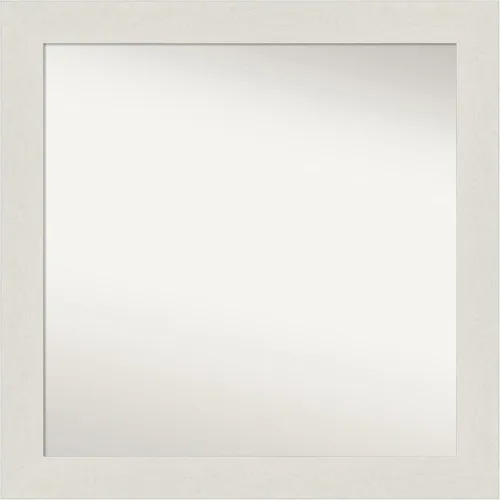 Miniatura 559 de Amanti Art Espejo de baño blanco para sobre el fregadero, 24 x 24 pulgadas, hecho a medida, espejo de tocador cuadrado blanco estrecho, marco