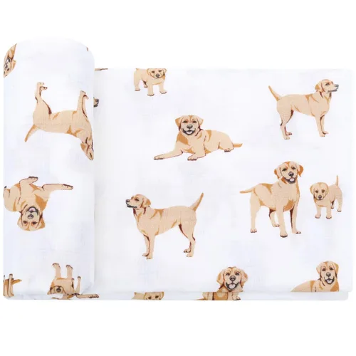 Miniatura 18 de LifeTree Mantas Envolventes para Bebé Perro, 70% Viscosa de Bambú y 30% Muselina de Algodón Mantas Envolventes Niños Niñas Envoltorio para Envolver