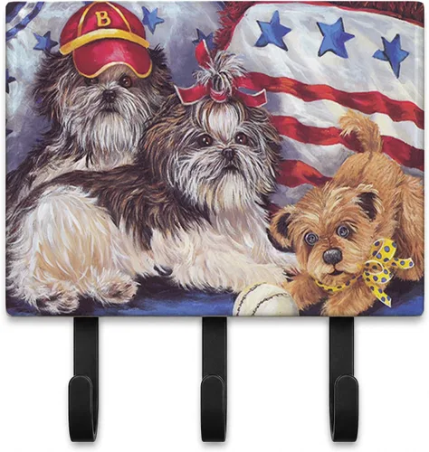 Miniatura 50 de Caroline's Treasures Bichon Frise Sisters - Ganchos para correa o llavero, multicolor