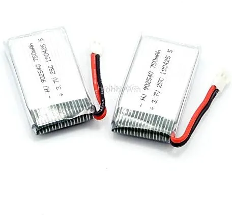 Miniatura 8 de Batería LiPO MX2.0-2P de 3,7 V 1S, 750 mAh, 25 C, enchufe para dron FPV modelo RC helicóptero de avión
