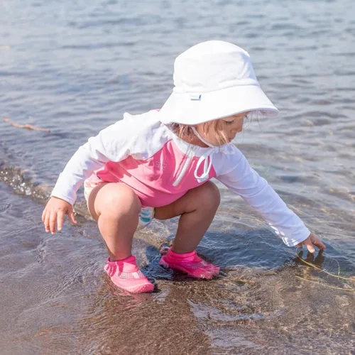 Miniatura 2 de green sprouts Sombrero de pescador transpirable para bebé niña