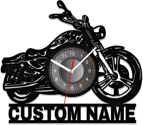 Miniatura 14 de Reloj de Pared Personalizado para Garaje, Letrero de Metal para Garaje Reloj de Pared de Herramientas Mecánicas de Reparación de Automóviles con Luz