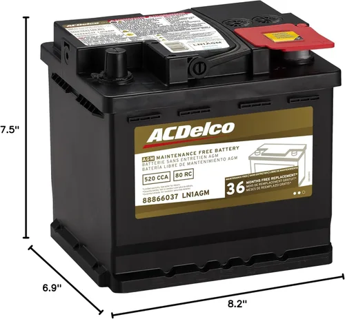 Miniatura 6 de ACDelco Oro LN1AGM 36 meses de garantía AGM BCI Group LN1 Batería