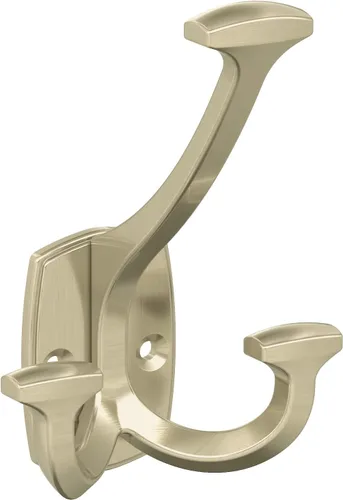 Miniatura 12 de Amerock H37004CZ Gancho de pared decorativo Vicinity de triple punta Gancho en bronce champán para abrigos, sombreros, mochilas, bolsos