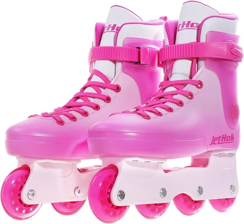 Miniatura 6 de Inlineskates - Patines en línea para mujeres y niñas, tamaño ajustable, freno extraíble, rodamientos ABEC-7, para patinaje en interiores