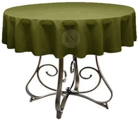 Miniatura 39 de Mantel redondo de poliéster de 72 pulgadas, disponible en más de 45 colores, ideal para restaurantes y superposiciones versátiles de eventos, elige