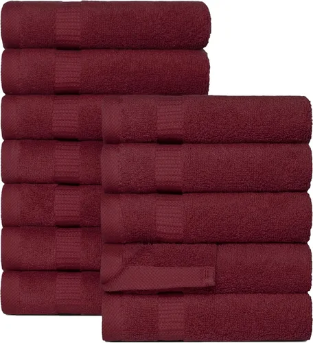 Miniatura 10 de Juego de alfombra de baño 100 % de algodón turco para hotel y spa de lujo y opciones de tapete de baño de espuma viscoelástica
