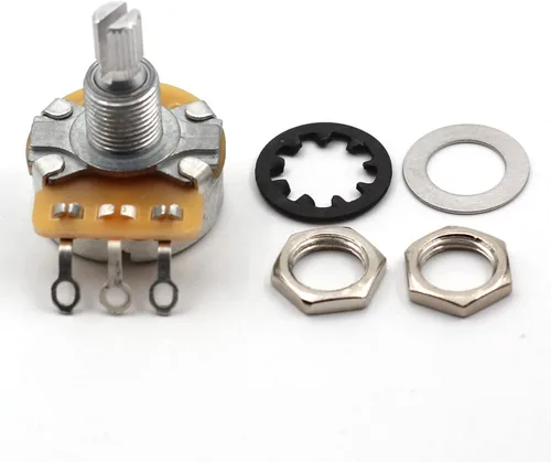 Miniatura 5 de Kit de piezas de guitarra eléctrica: Audio Taper CTS 500k Pot: Juego de 4 (4X) eje dividido, reemplazo para potenciómetro Fender