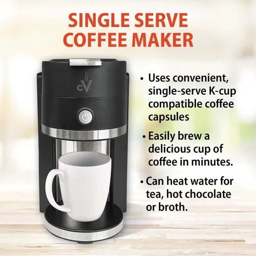 Miniatura 2 de Café Valet Barista - Cafetera de una sola porción, compatible con cápsulas de café K-Cup, diseño compacto
