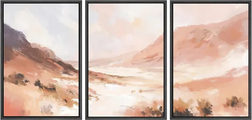 Miniatura 93 de SIGNWIN Lienzo enmarcado para pared, juego de arte abstracto de serenidad costera, ilustraciones abstractas junto al mar, arte moderno, decorativo