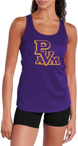 Miniatura 146 de Camiseta deportiva sin mangas oficial de NCAA Collegiate para mujer, con espalda cruzada, colección con logotipo primario