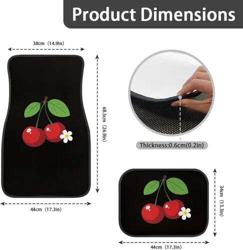 Miniatura 4 de Tapetes personalizados para piso de automóvil, alfombras personalizadas para piso de automóvil con tu nombre de imagen personalizado, texto, juego